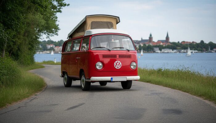 VW Bulli T2 Westfalia Camper mieten in Flensburg hero