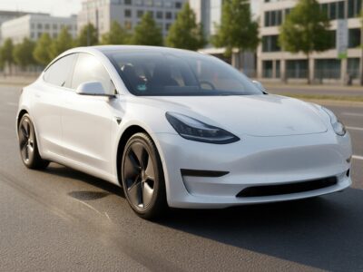 Tesla Model 3 Long Range mieten in Berlin hero