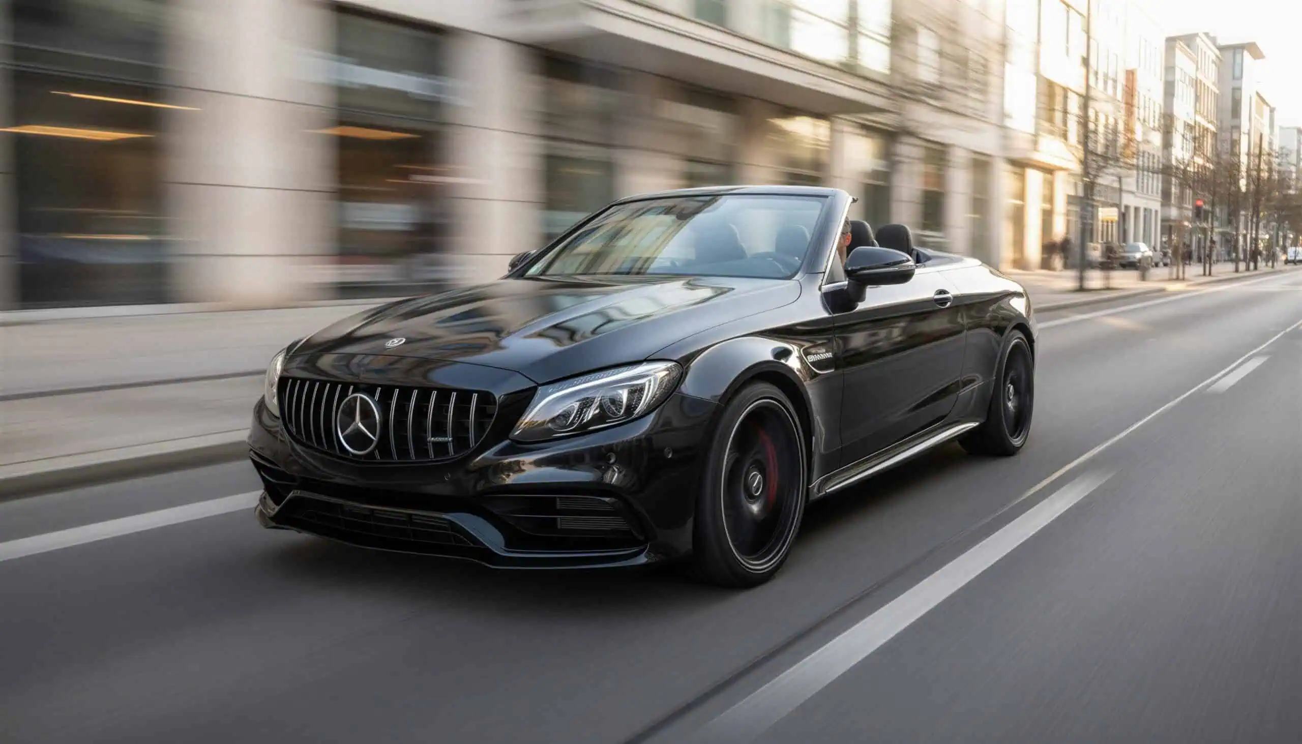 Mercedes C63S AMG Cabrio mieten in Stuttgart hero