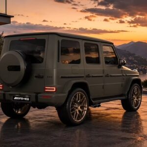 Seitenansicht hinten vom Mercedes G63 AMG in Kassel