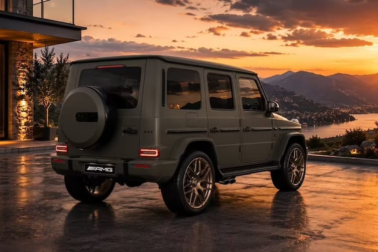 Seitenansicht hinten vom Mercedes G63 AMG in Kassel