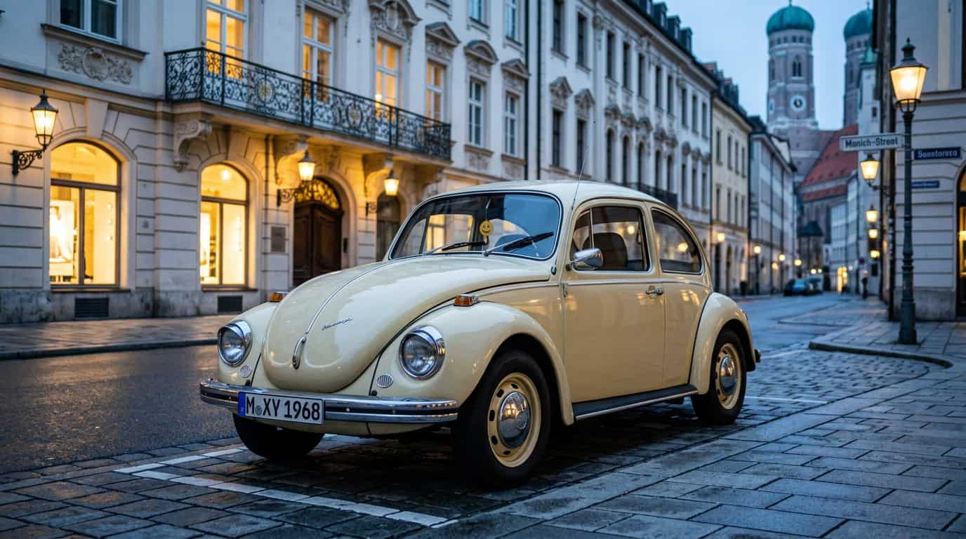 VW Käfer Limousine Oldtimer mieten in München Hero
