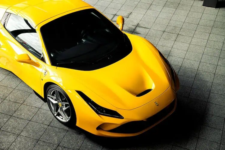 Draufsicht vom Ferrari F8 in Braunschweig