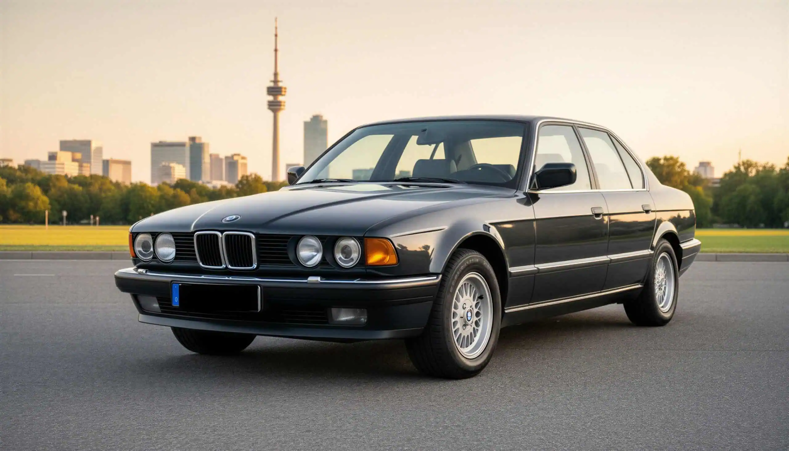 BMW E32 730i Oldtimer mieten in München hero