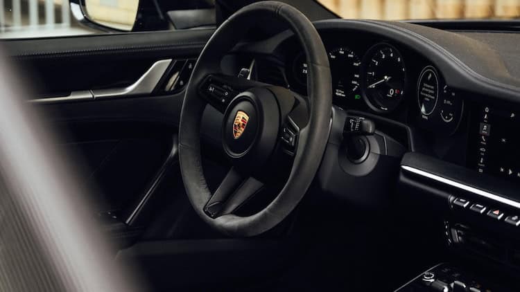 Interior vom Porsche 911 Cabrio in Frankfurt