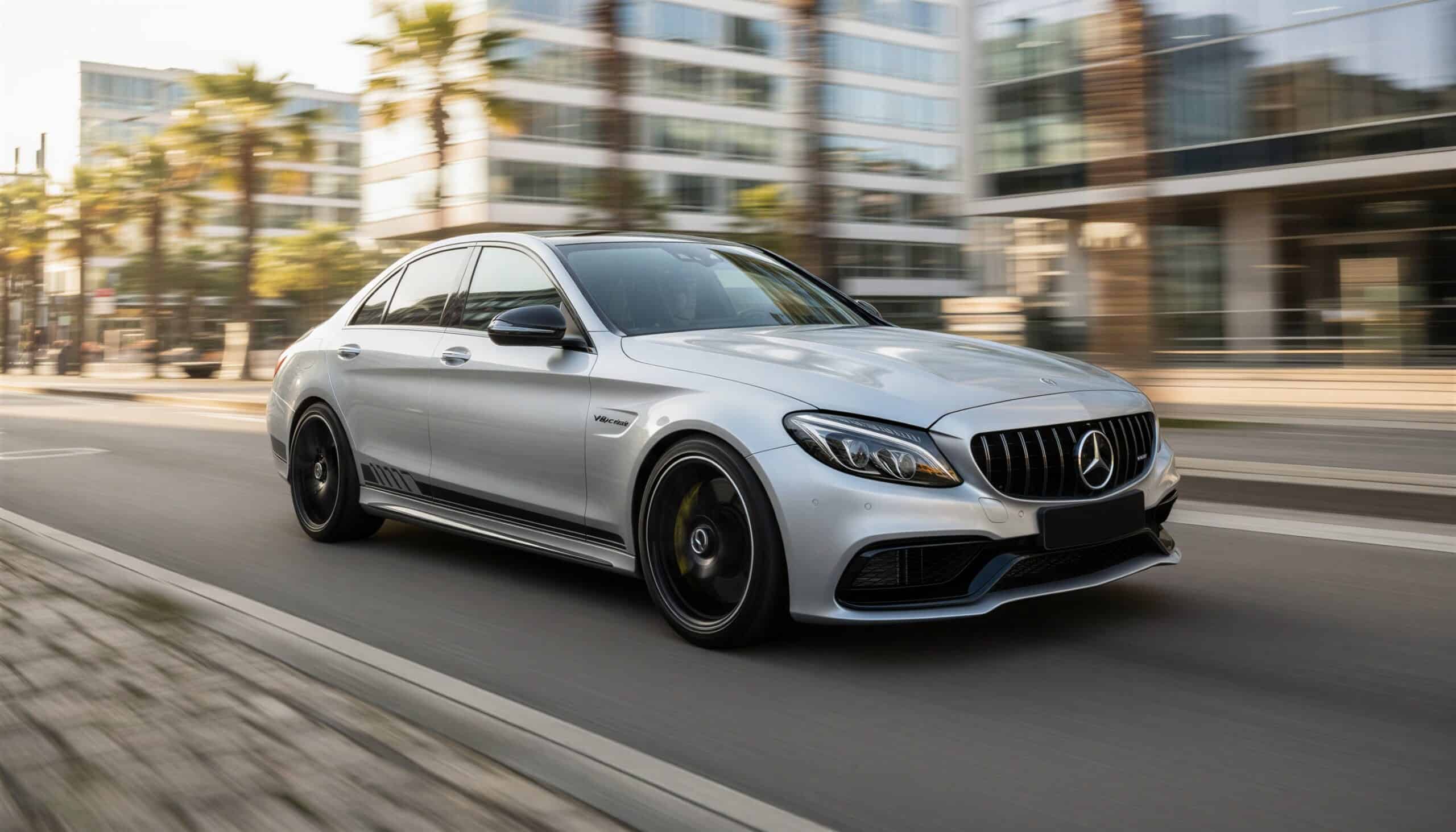 Mercedes C63 AMG mieten in Düsseldorf hero