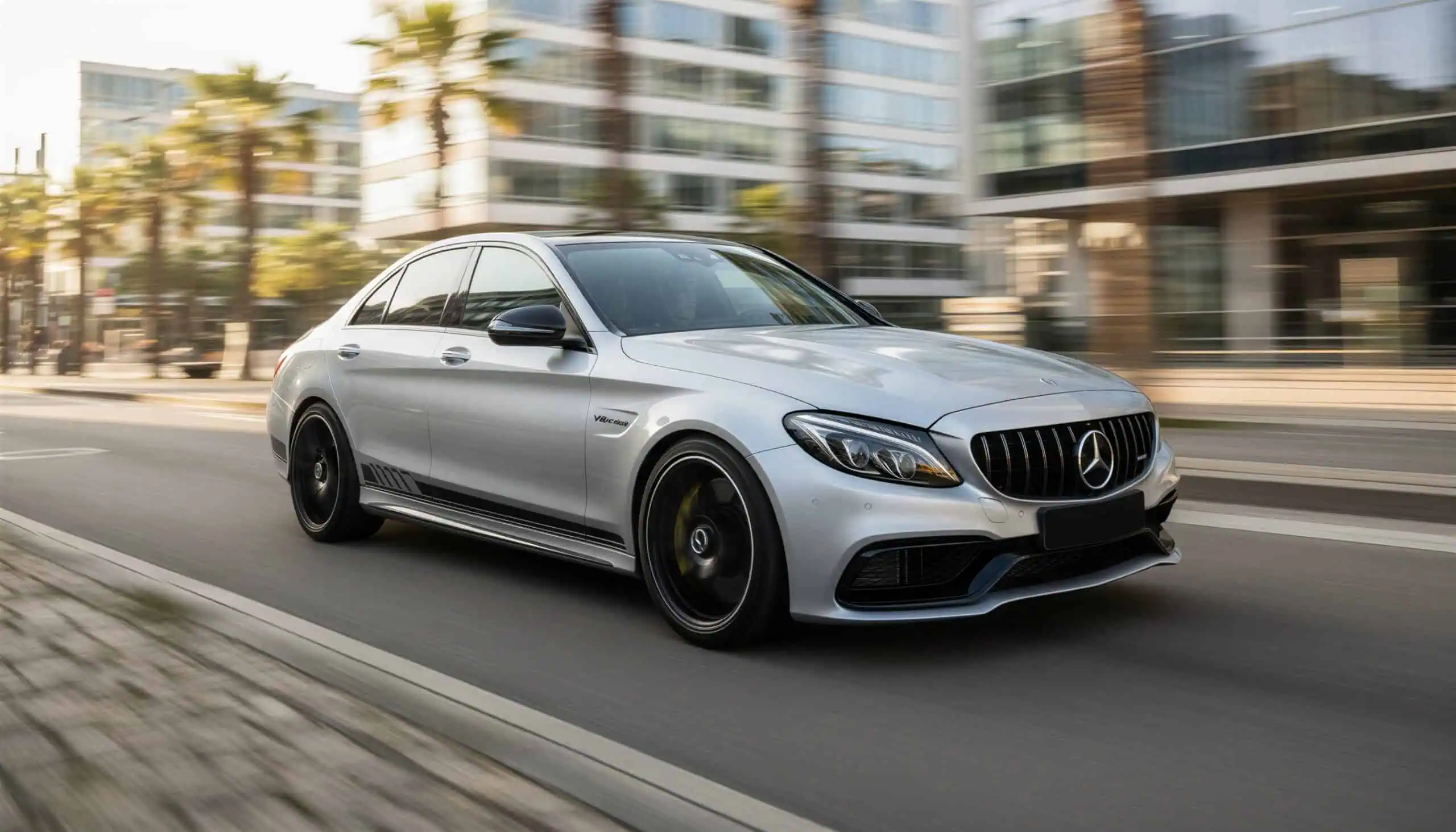 Mercedes C63 AMG mieten in Düsseldorf hero