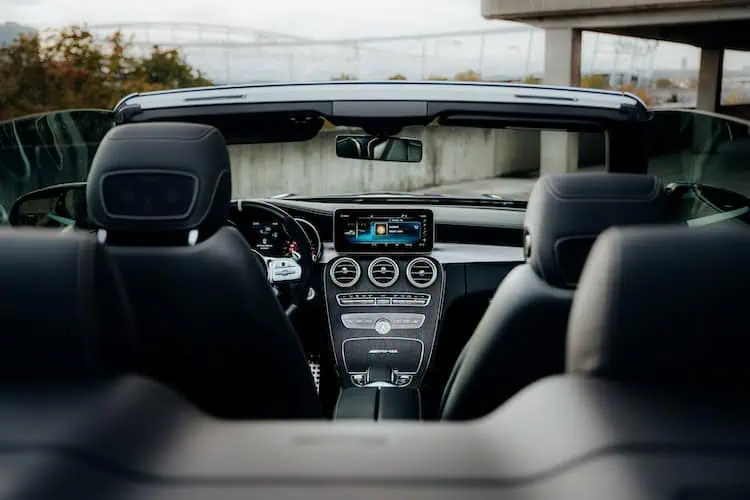 Interior vom Mercedes C63s AMG Cabrio in Stuttgart