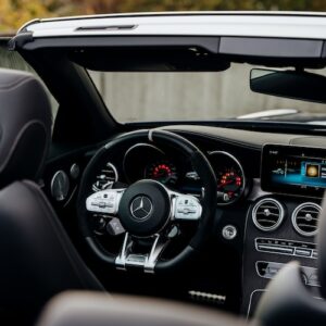 Interior vom Mercedes C63s AMG Cabrio in Stuttgart