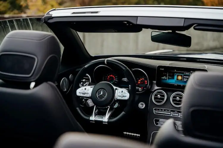 Interior vom Mercedes C63s AMG Cabrio in Stuttgart