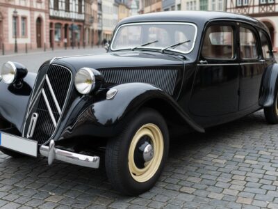Citroen 11CV Langversion (1954) mieten in Frankfurt hero