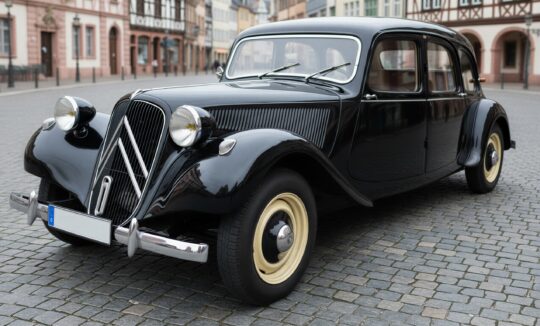 Citroen 11CV Langversion (1954) mieten in Frankfurt hero