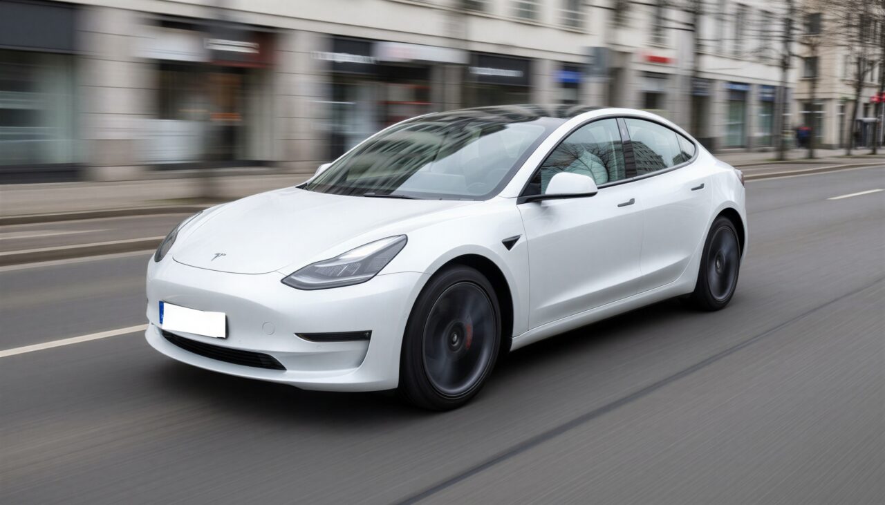 Tesla Model 3 Long Range mieten in Leipzig hero