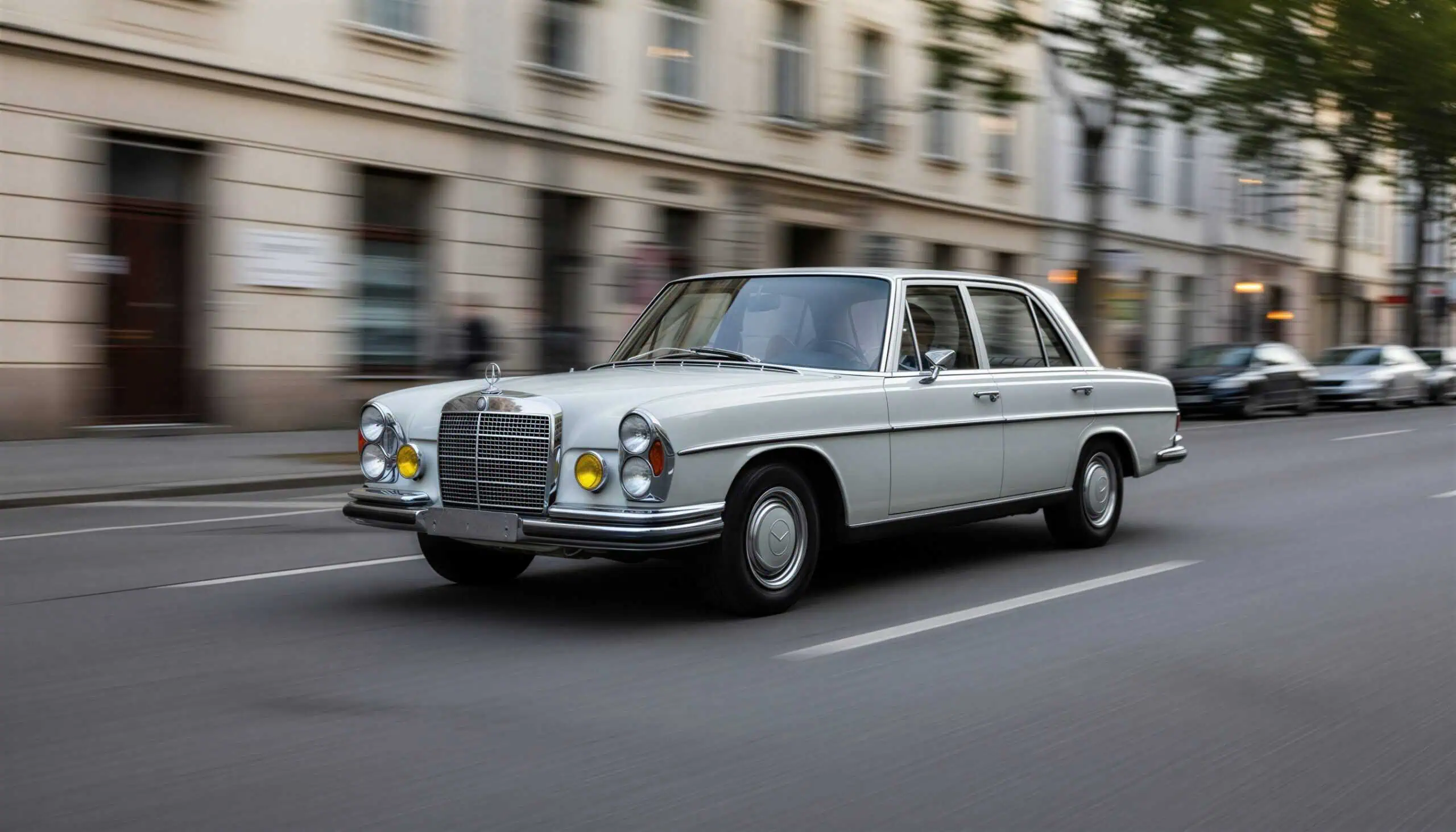 Mercedes-Benz 280 SEL mieten in Stuttgart hero