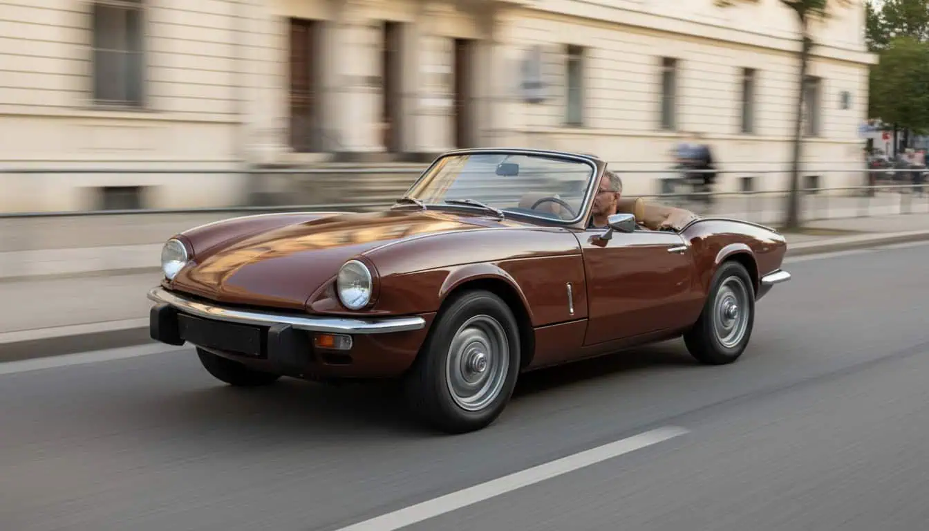 Triumph Spitfire Oldtimer mieten in München Hero