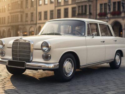 Mercedes-Benz 200 Heckflosse Oldtimer mieten in München hero