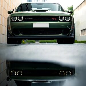 Spiegelung Front Dodge Challenger Shaker in Frankfurt