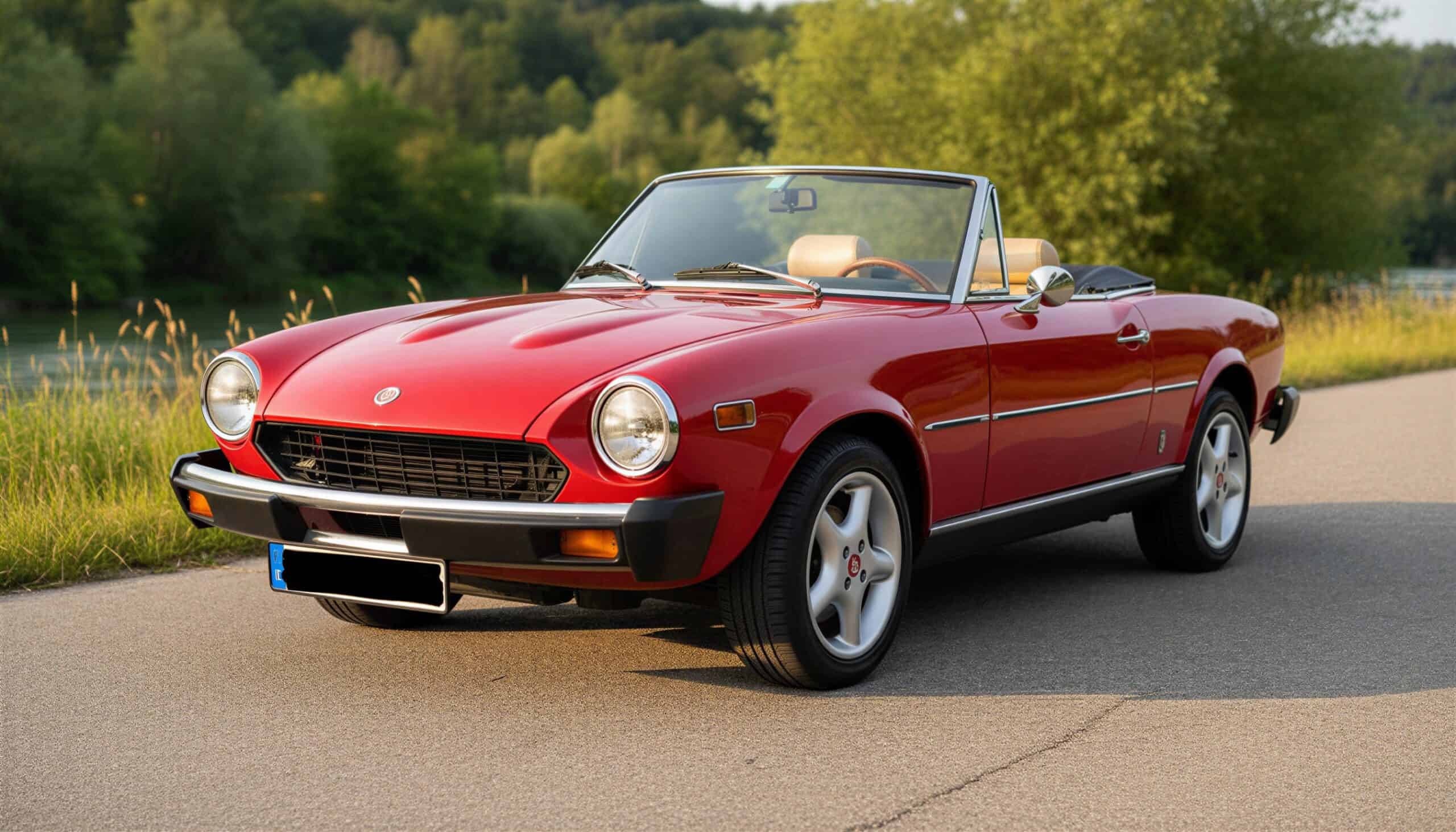 Fiat 124 Sport Spider Oldtimer mieten in München hero