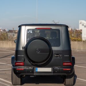 Heckansicht vom Mercedes G63 AMG in Stuttgart