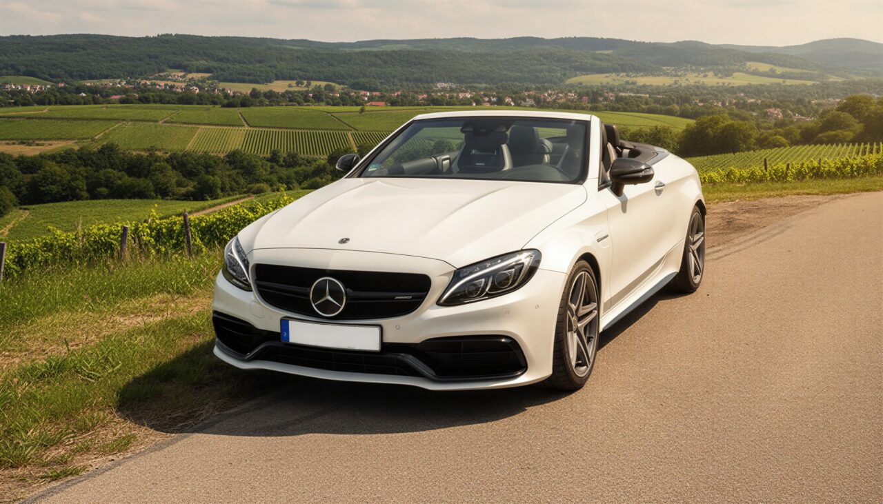 Mercedes-AMG C63S Cabrio mieten in Stuttgart