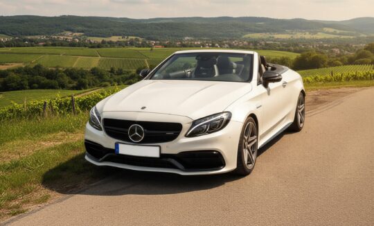 Mercedes-AMG C63S Cabrio mieten in Stuttgart hero