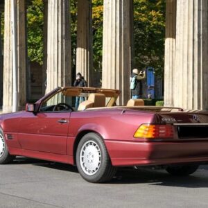 Heckansicht vom Mercedes SL 500 zum mieten in Berlin