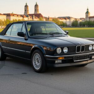 BMW 320i Cabrio Oldtimer mieten in München hero