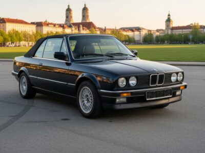 BMW 320i Cabrio Oldtimer mieten in München hero