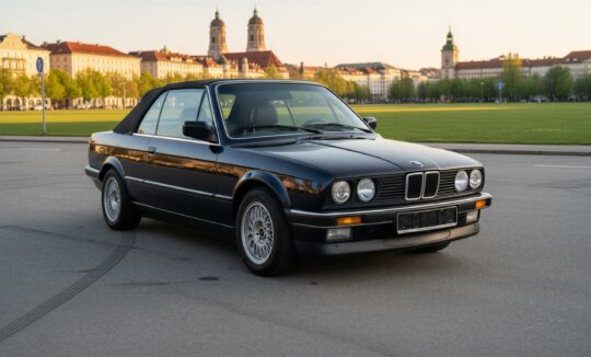 BMW 320i Cabrio Oldtimer mieten in München hero