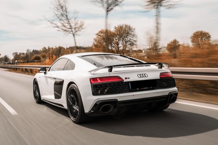 Heckansicht vom Audi R8 Performance in Paderborn