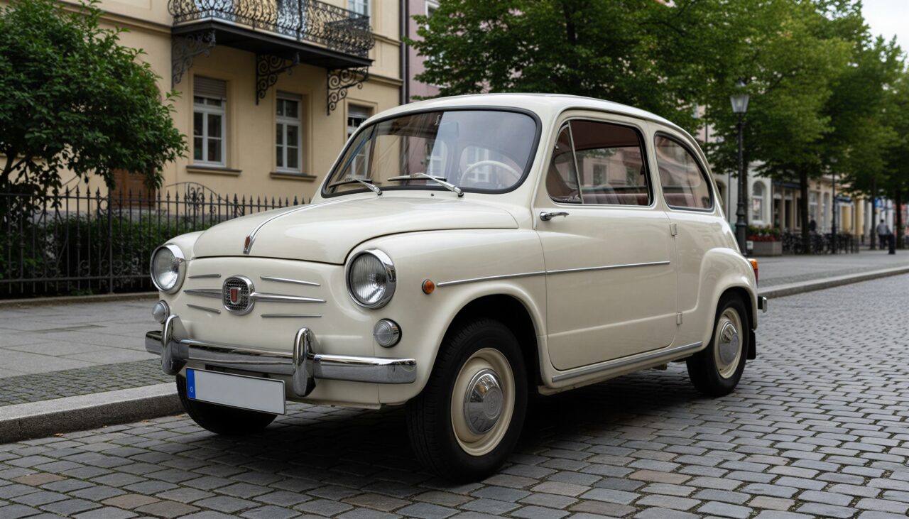 Fiat 750 Zastava Oldtimer mieten in München hero
