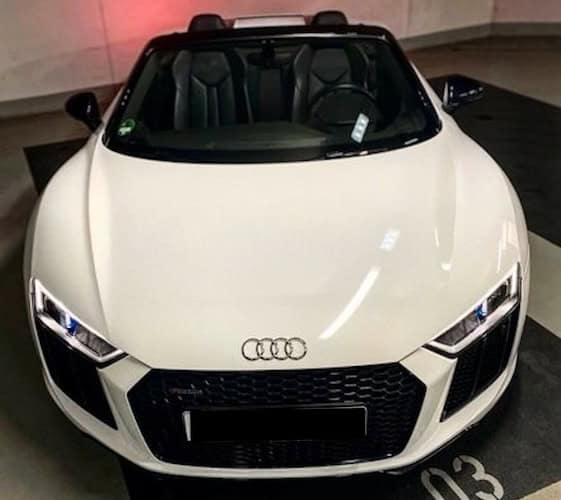 Frontansicht vom Audi R8 V10 Spyder in Dortmund