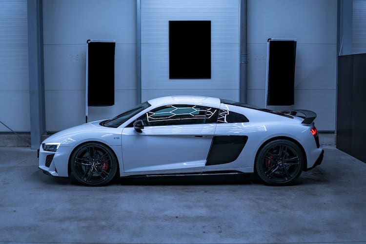 Seitenansicht vom Audi R8 Performance in Paderborn