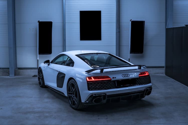 Heckansicht vom Audi R8 Performance in Paderborn