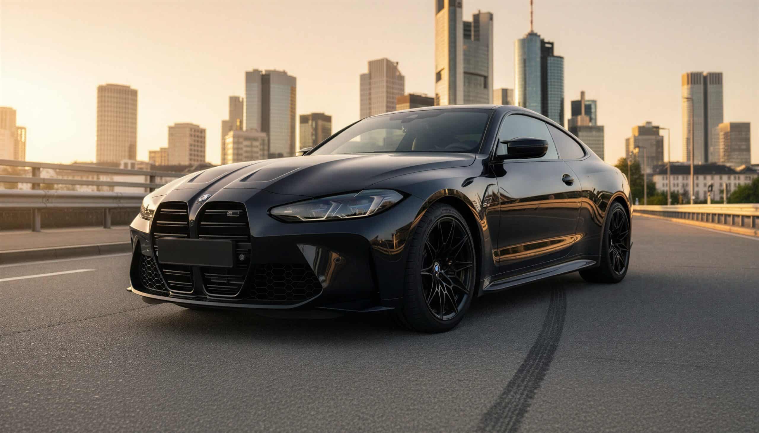 Schwarzer BMW M4 Competition mieten in Frankfurt - DRIVAR®