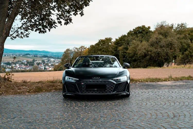 Frontansicht vom Audi R8 zum Mieten