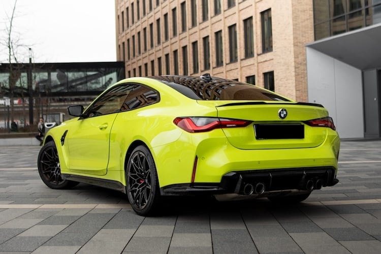 Heck vom BMW M4 Competition in Düsseldorf