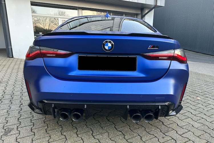 Heckansicht vom BMW M4 Competition in Dortmund