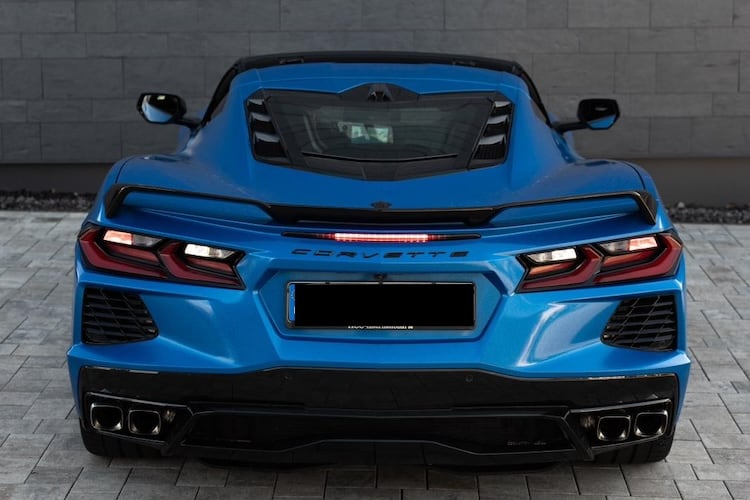 Heckansicht von der Corvette C8 in Bonn
