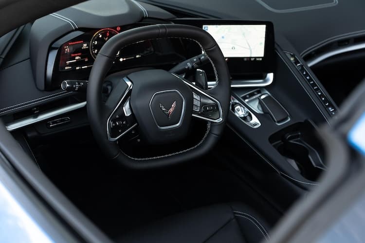 Interieur von der Corvette C8 in Bonn