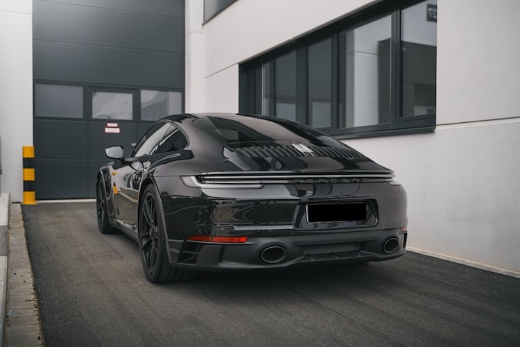 Heckansicht vom Porsche 992 Carrera GTS in Ingolstadt
