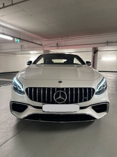 Frontansicht von Mercedes S500 S63 AMG mieten in Dortmund