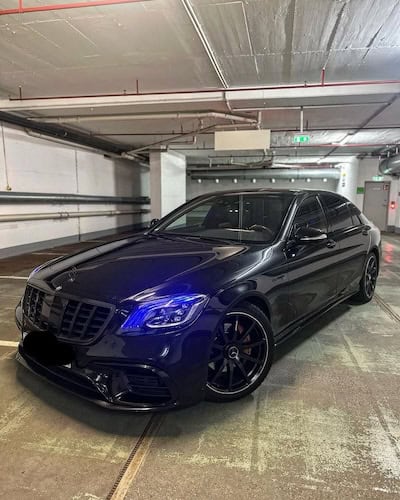 Vorderseite von Mercedes Benz S500 AMG mieten in Dortmund