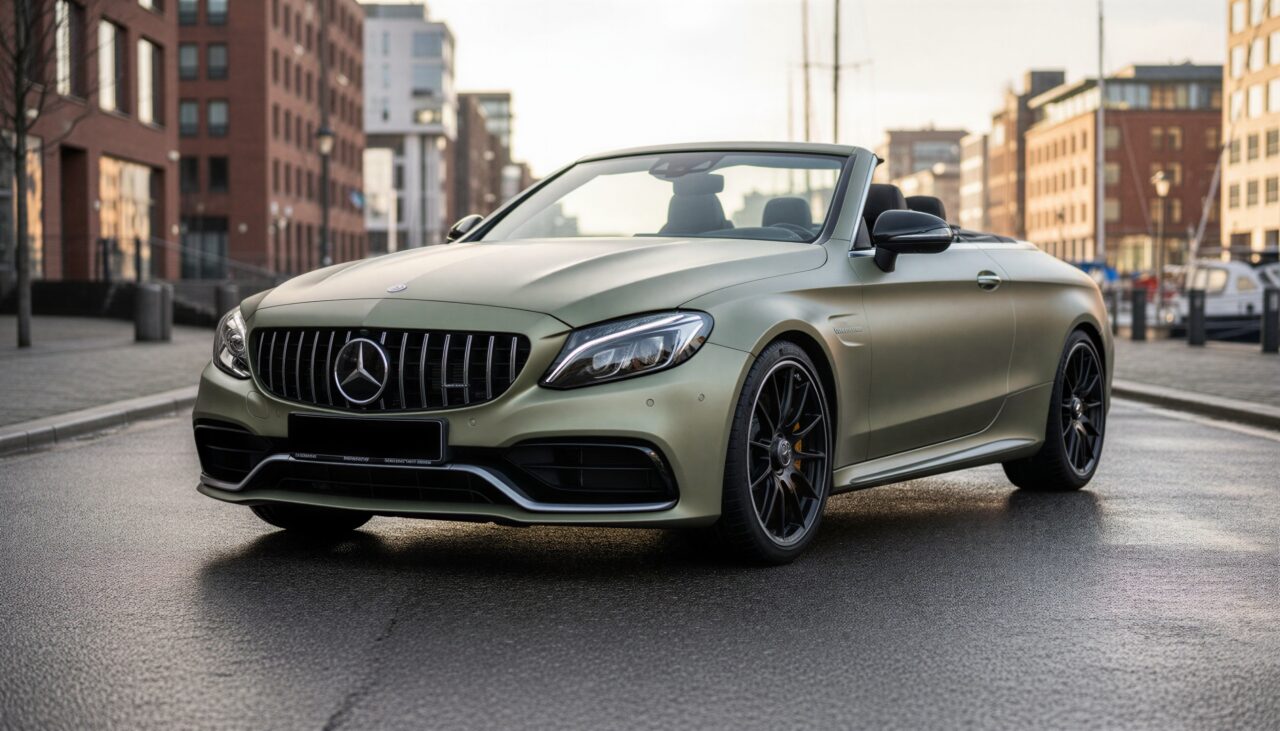 Mercedes-Benz C63S AMG Cabrio mieten in Hamburg hero