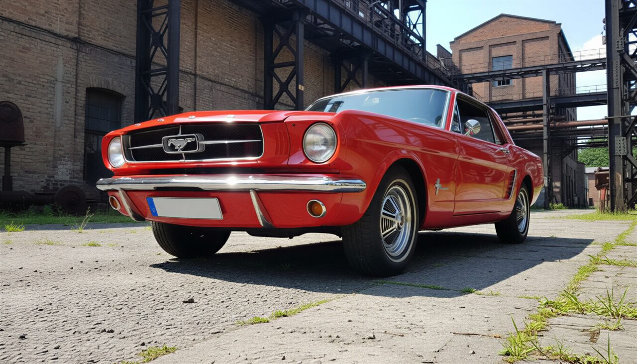 Frontansicht vom Ford Mustang Oldtimer in Essen