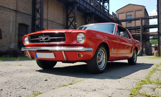 Frontansicht vom Ford Mustang Oldtimer in Essen