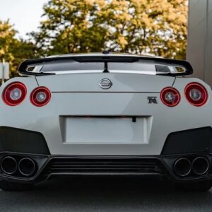 Heckansicht vom Nissan GT-R in Frankfurt