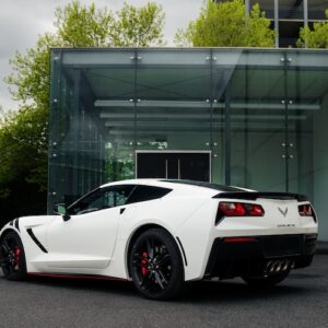 Rückseite von Corvette C7 mieten in Stuttgart