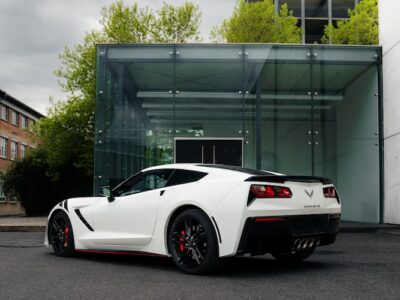 Rückseite von Corvette C7 mieten in Stuttgart