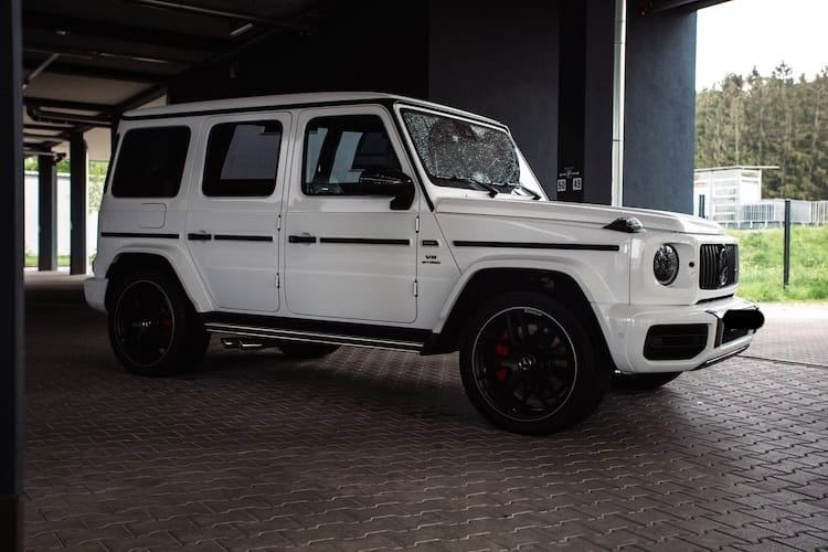 Seitenansicht von Mercedes G63 mieten in München